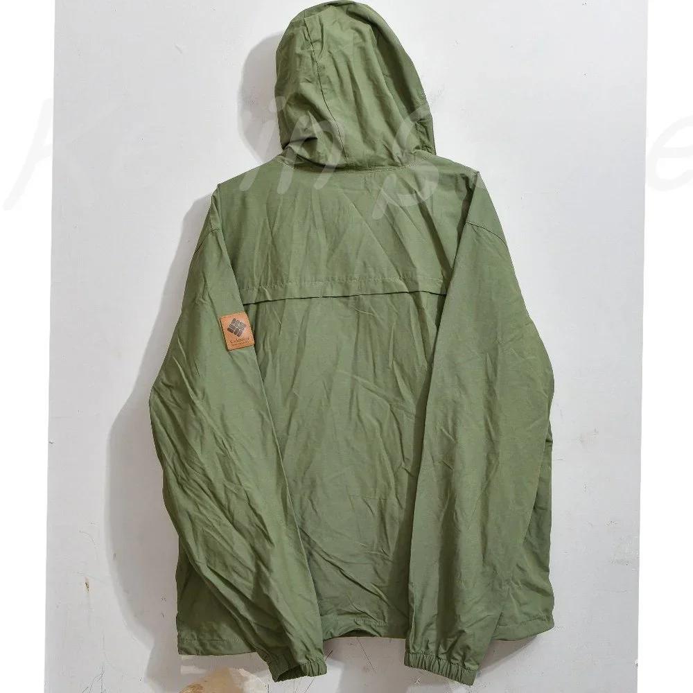 NWT Columbia Men's wheeler peak windbreaker green - Picture 9 of 10
